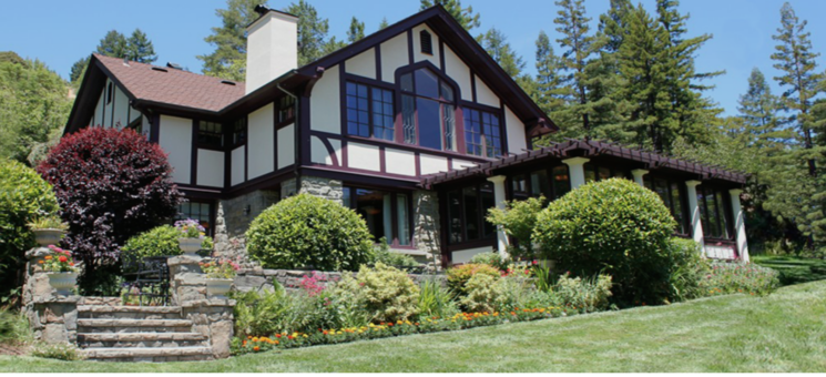 Photo of the home designed by Julia Morgan in Julia Morgan's Redwood Grove