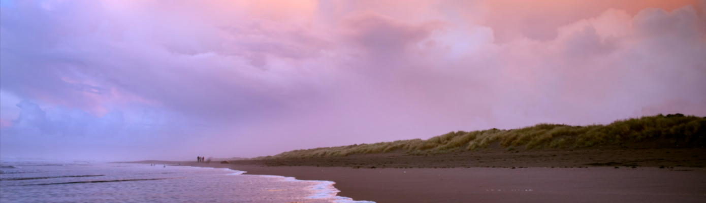 Photo of sunset at Samoa Beach in Humboldt County
