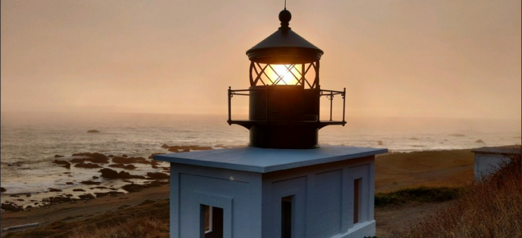 Photo of the Punta Gorda Lighthouse on Humboldt County's Lost Coast