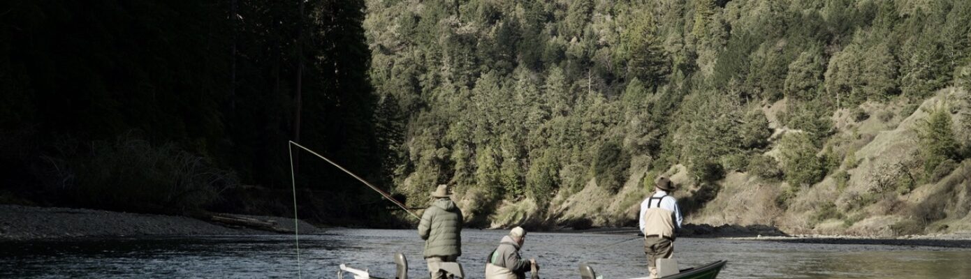 Photo of fishermen on the Eel River at Benbow State Recreation Area