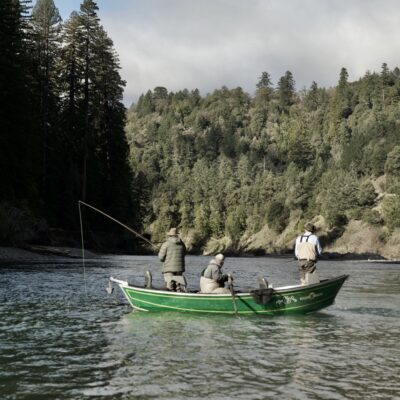 Photo of fishermen on the Eel River at Benbow State Recreation Area