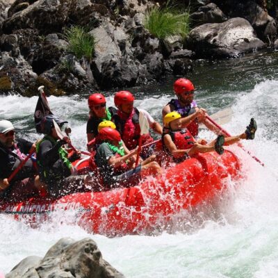 Photo of people White Water Rafting the Trinity River with 6 Rivers Rafting Co.