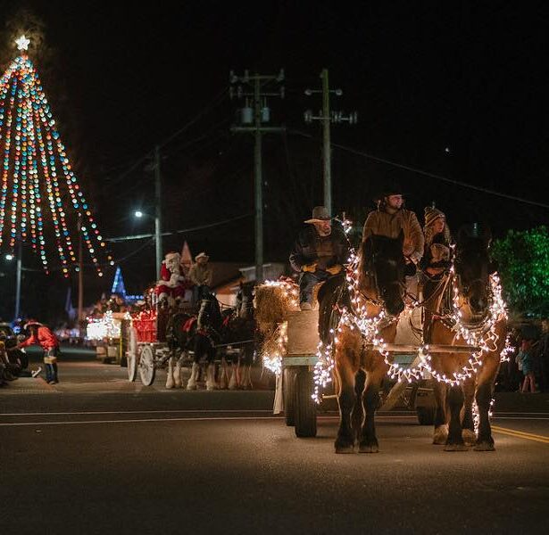 Lighted Tractor Parade